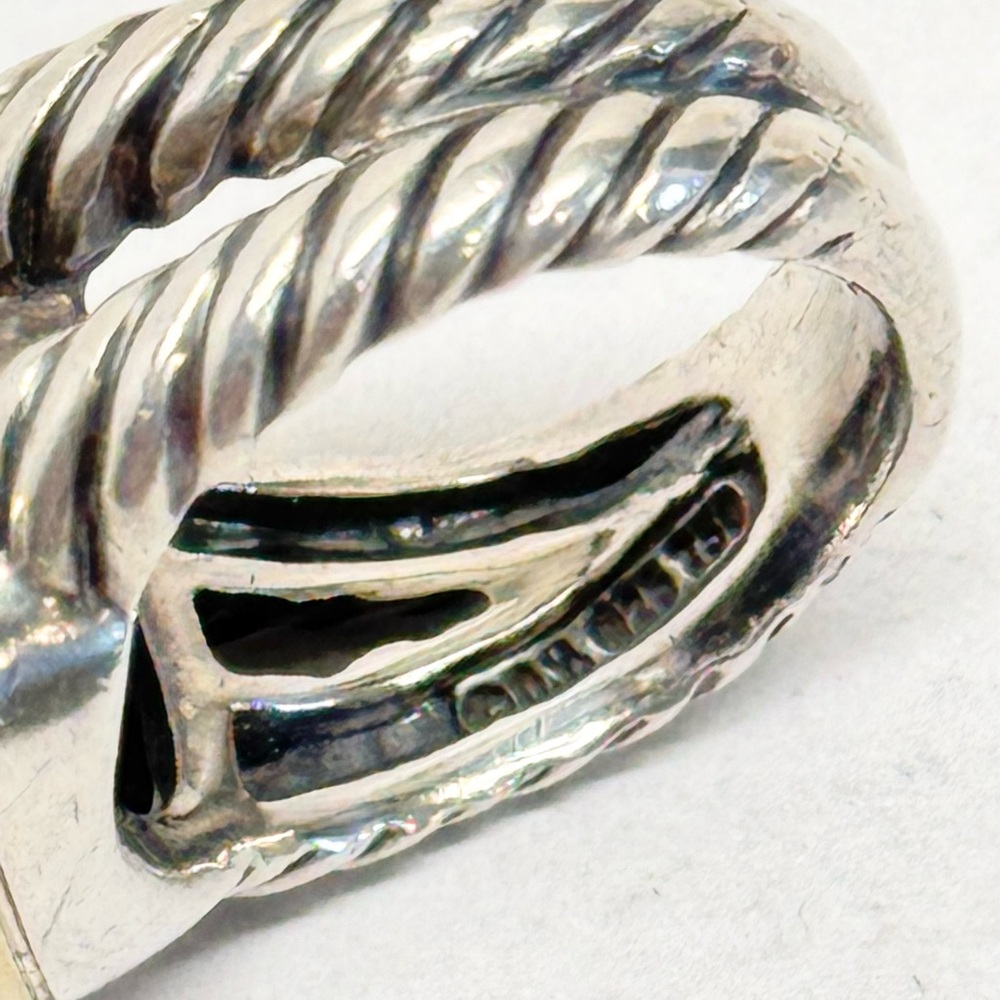 David Yurman 925 18K Gold 11mm Black Onyx Albion Ring - Picture 5 of 8
